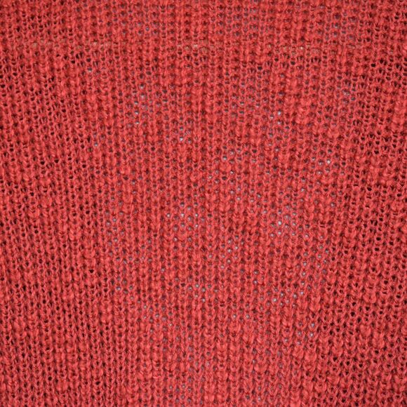 EXPRESS Women's %100 Cotton Long Sleeve Sweater Pullover Orange Size S - Picture 5 of 8